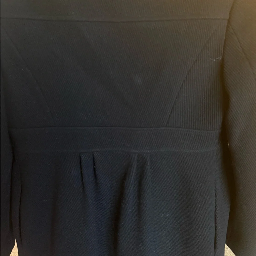 Kate Spade Black Double-Breasted Pea Coat